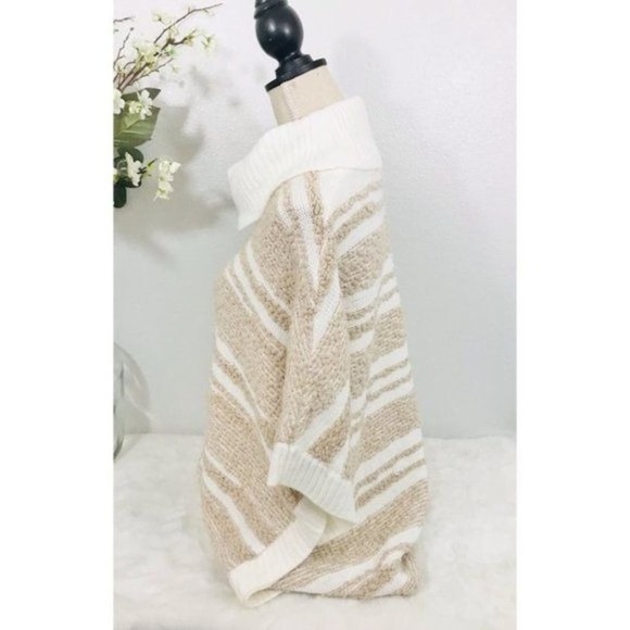 Calvin Klein Nubby Knit Turtle-neck Dolman Poncho Sweater, S/M - Picture 3 of 15